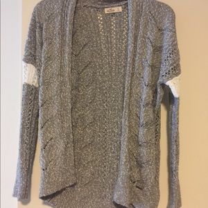 Hollister gray cardigan